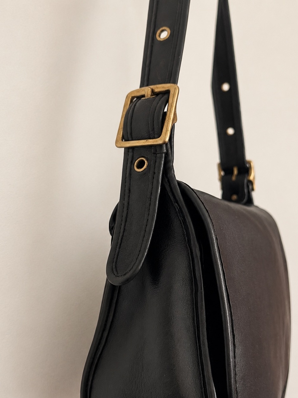 Vintage Coach Patricia’s Legacy 9951 Black Leather Shoulder Crossbody Bag - Picture 6 of 7